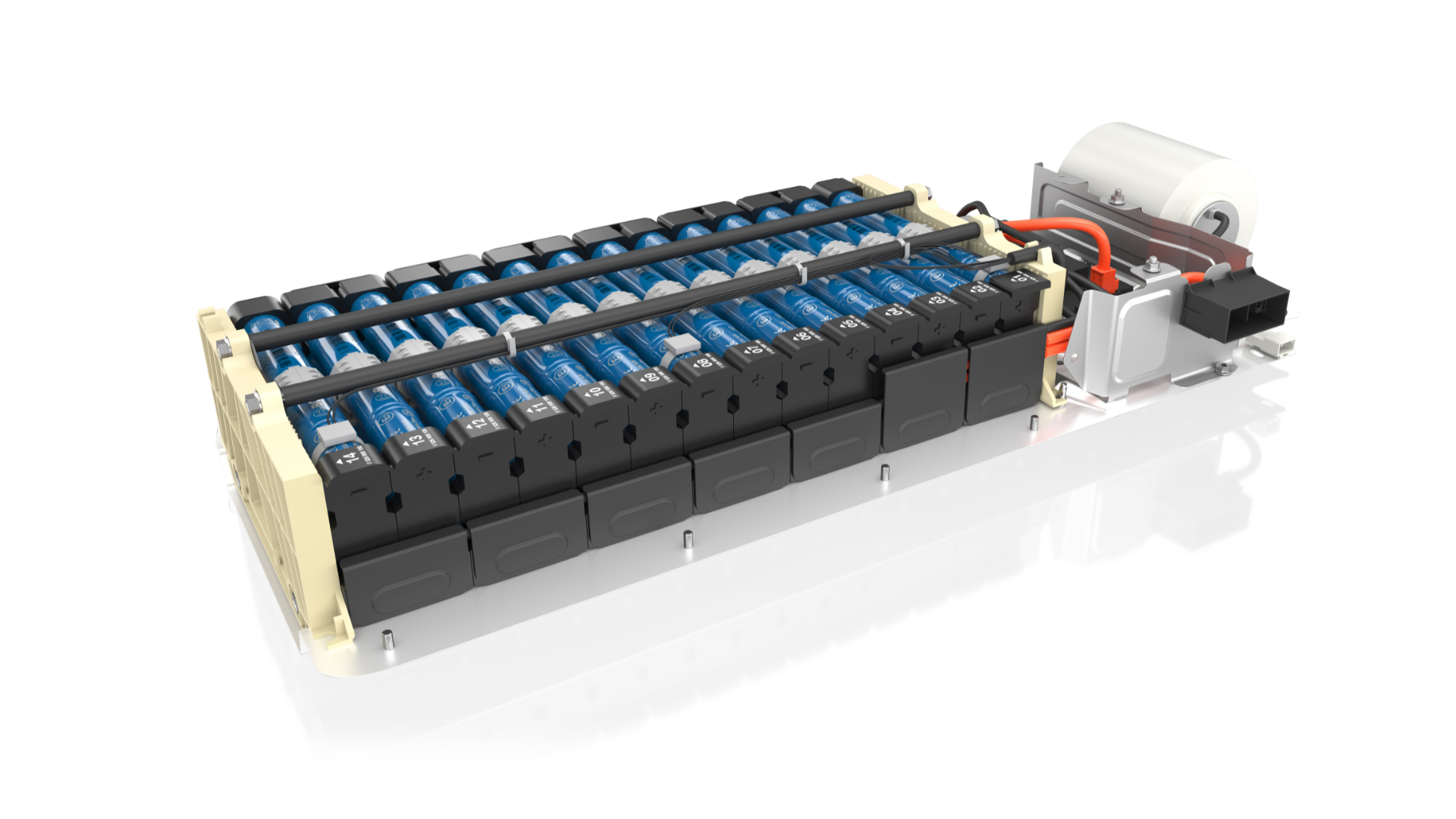 High-voltage battery module sets