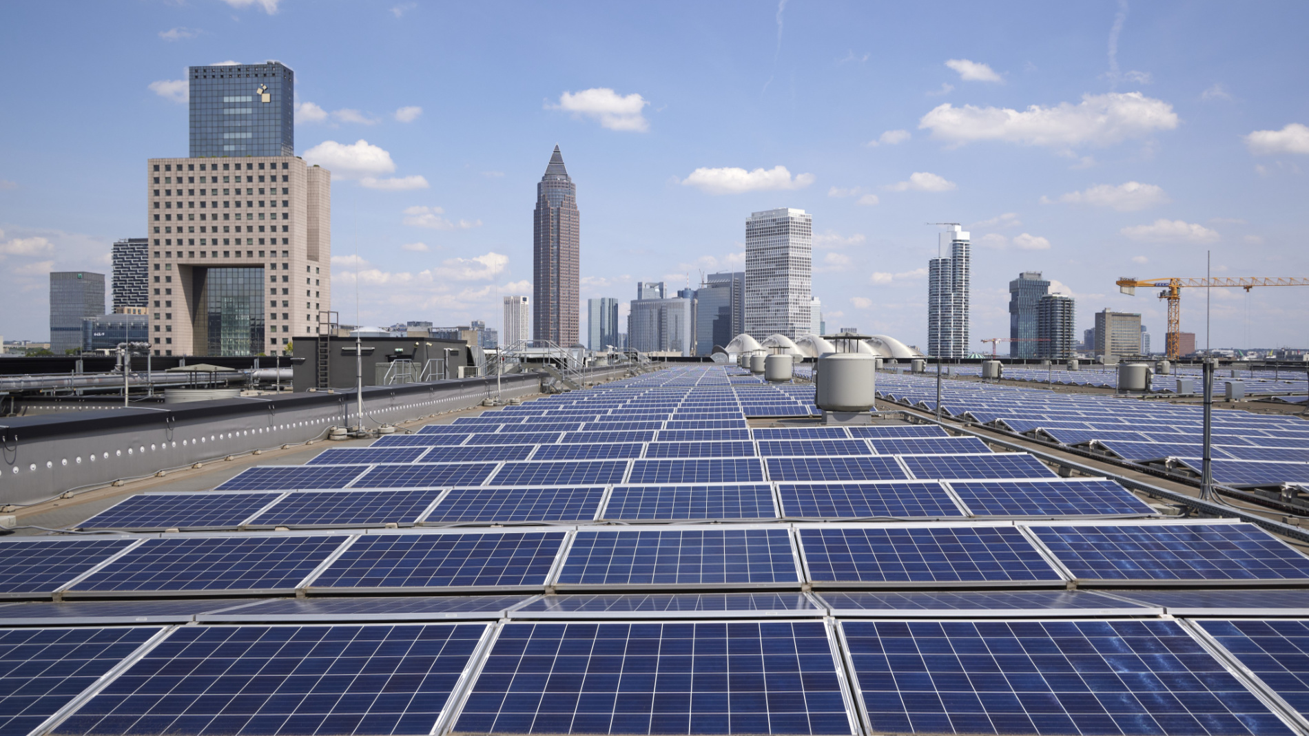 Solar system on the roofs of the halls