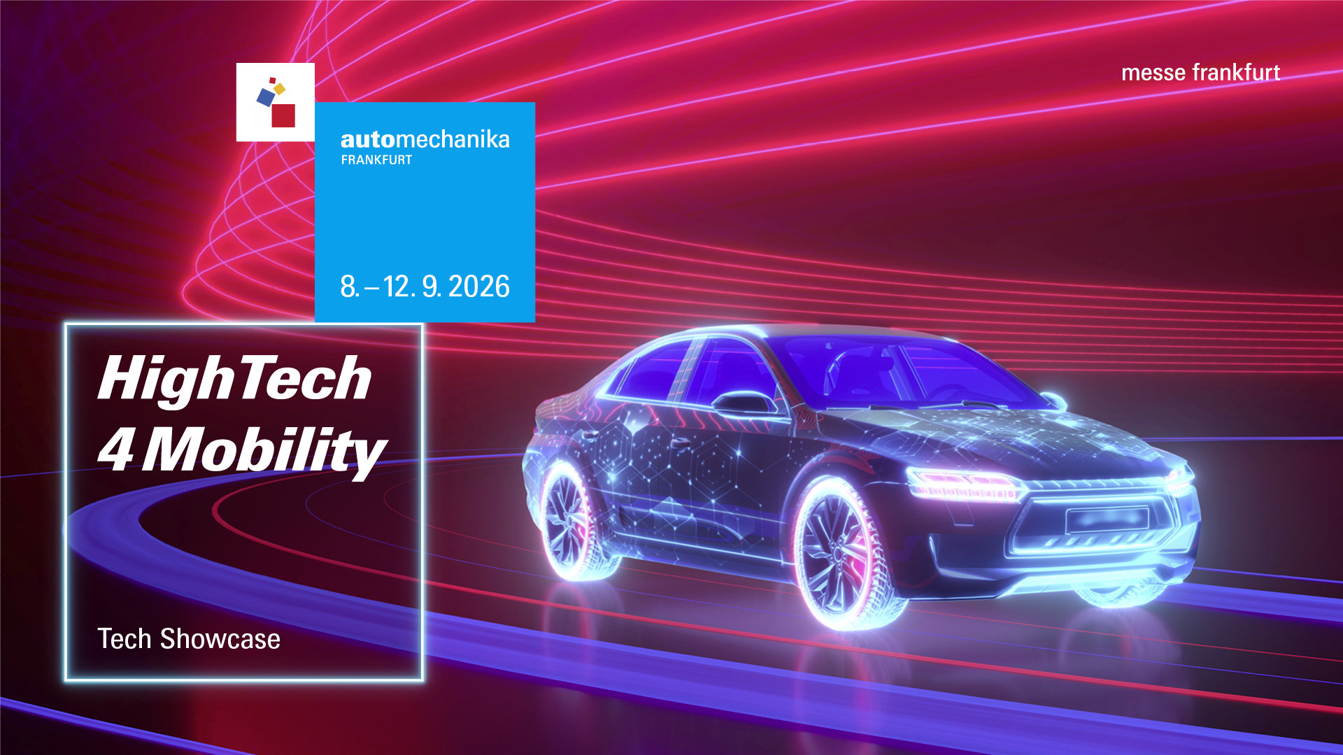 Automobilmesse Grafik „HighTech 4 Mobility“