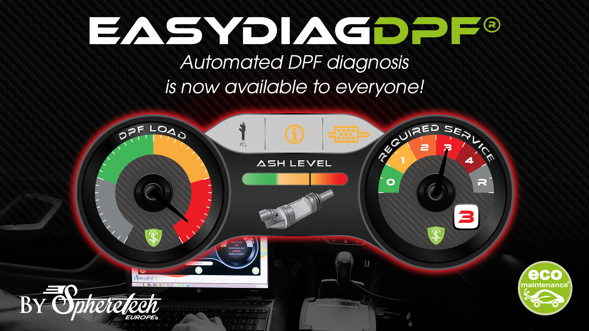 EASYDIAG®-DPF, patented process transforming DPF diagnostics via a software overlay on a multi-brand tool
