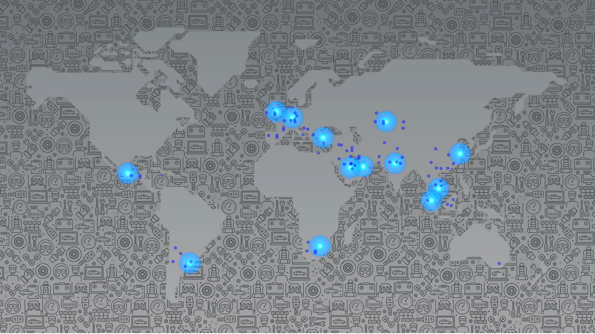 Automechanika Weltkarte Partner